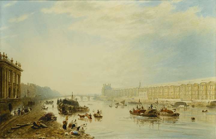 The Seine, Looking Towards the Louvre and the Pont Royal